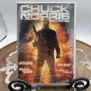 CHUCK NORRIS - Total Attack Pack - (DVD) 4 Action Movie - Brand NEW Sealed!